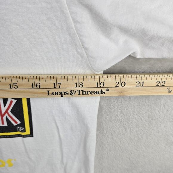 Vintage Jurassic Park Shirt Medium Survived The Ride Universal Studios 90s 1996 - Picture 8 of 9